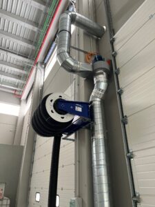 Aspirador para ventilación de foso de inspección camiones